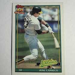TOPPS Jose Canseco #(contact info removed) **ERROR