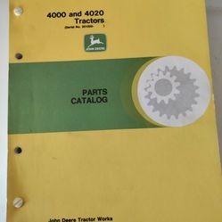 John Deere 4000 and 4020 Tractor Part's Catalog 