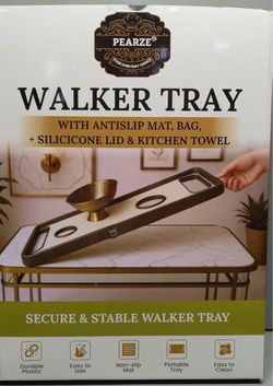NEW IN BOX Walker Tray with Antislip Mat and Accessories