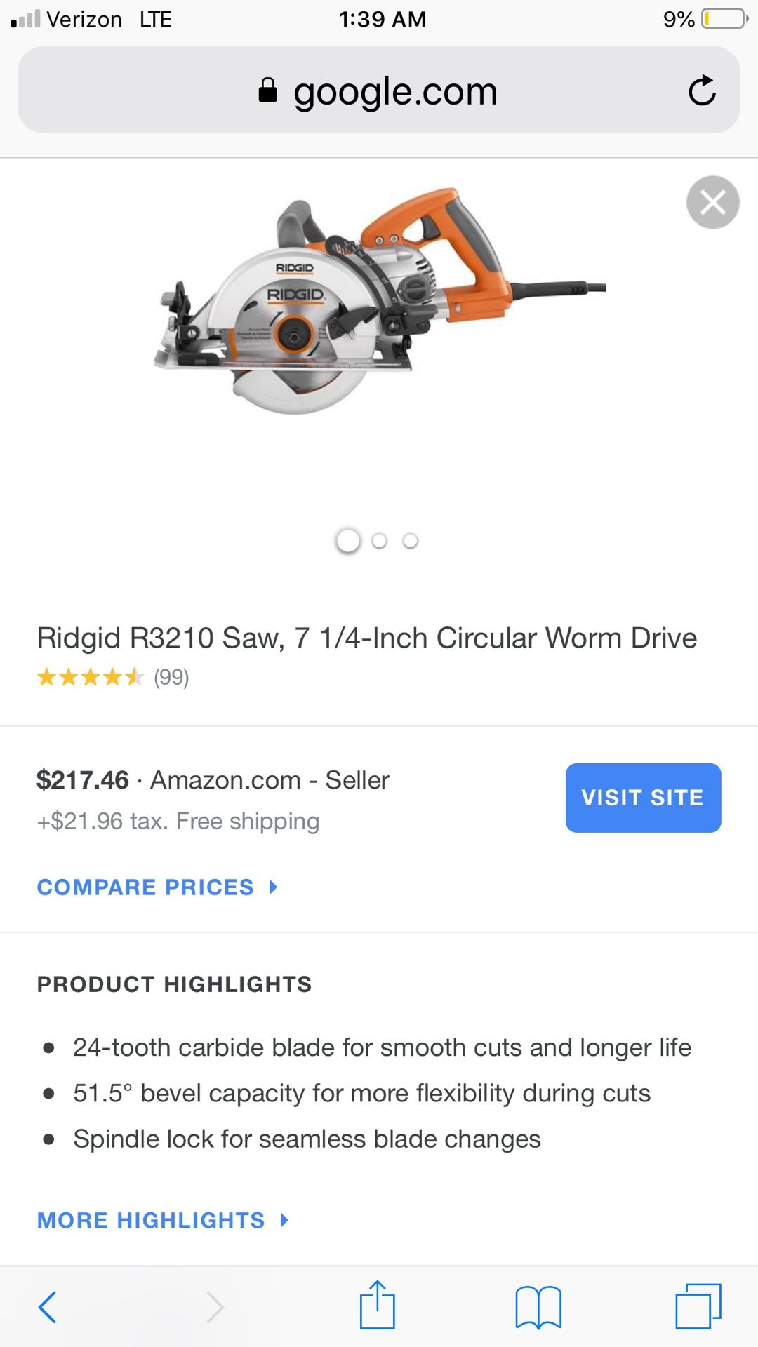 Rigid worm drive skill saw