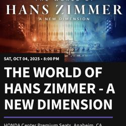 HANS ZIMMER HONDA CENTER