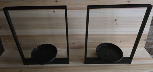 2 Wall Mount Flower Holder / Decor Shelves