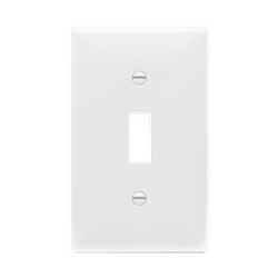ENERLITES - Toggle Switch One-Gang Wall Plate - WHITE