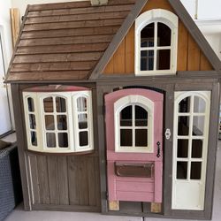 Adorable Wooden Kids Playhouse – Approx. 5ft Tall $195 OBO