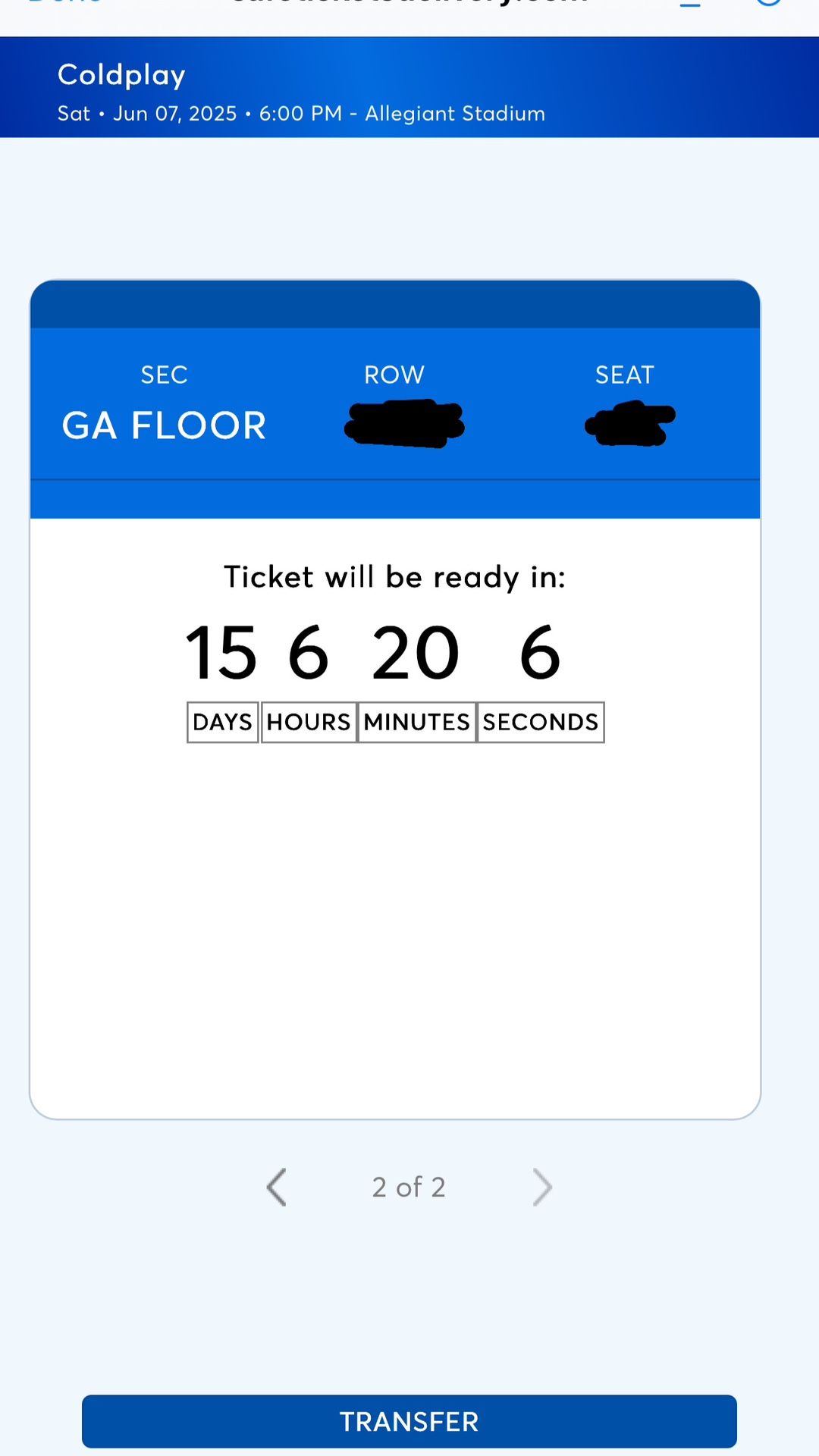 Cold Play Las Vegas Tickets