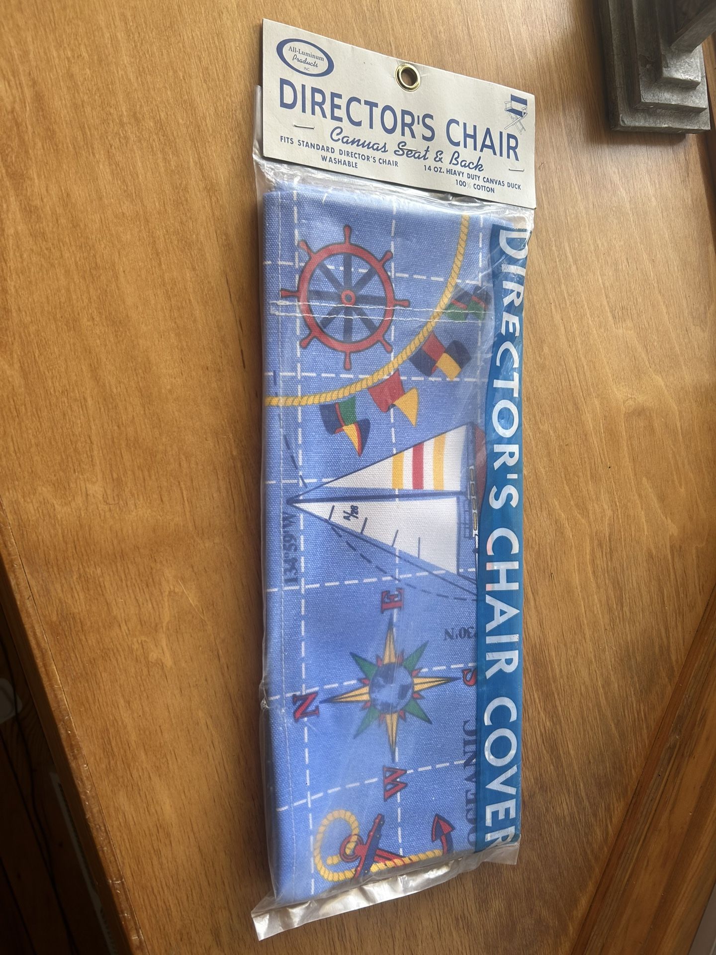 New Director’s Chair Cover - Canvas Seat & Back Nautical Theme