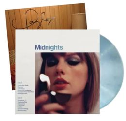 Midnights: Moonstone Blue Edition Vinyl With Hand Signed Photo