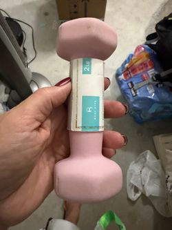 Pink 2 pound weight - 2 lbs
