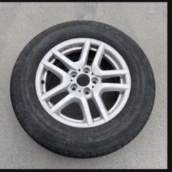 1 — 235/65r17 5x120 5x4.72 Stock Bmw Odyssey Wheel Rim Good 90% Treads Tire!