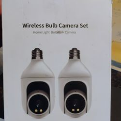 New Wireless Bulb Camera Set P/U Only 