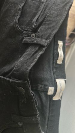 Black mid-rise jeans 16R