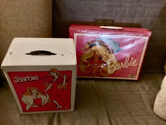 Vintage Mattel 1982 Barbie fashion doll carry cases made in USA