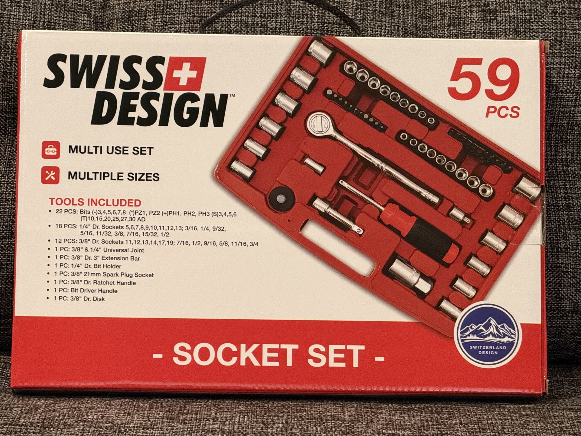 Swiss Design 59 Pcs Socket Set