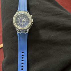 Blue Geneva Watch 