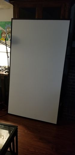 Fixed projector screen appx 6 ft diagonal
