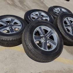 18" Jeep Wrangler Sahara OEM wheels rims, tires 