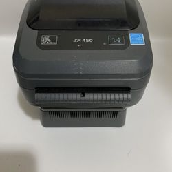 Zebra ZP450 Thermal Label Printer w free Labels & Cable