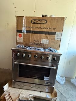 NXR Pro Stainless Steel 36" Gas Range