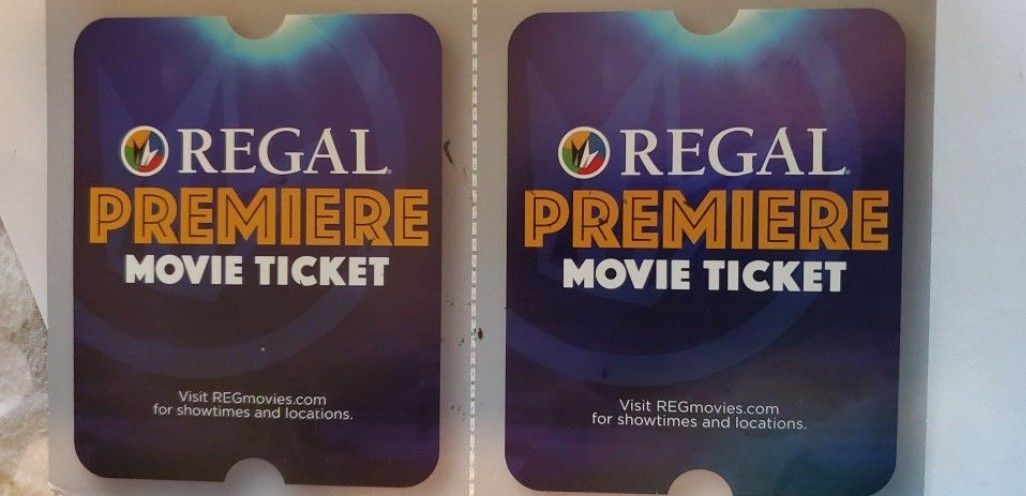 2 REGAL PREMIERE MOVIE TICKETS