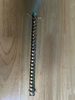 14k cuban Link bracelet.