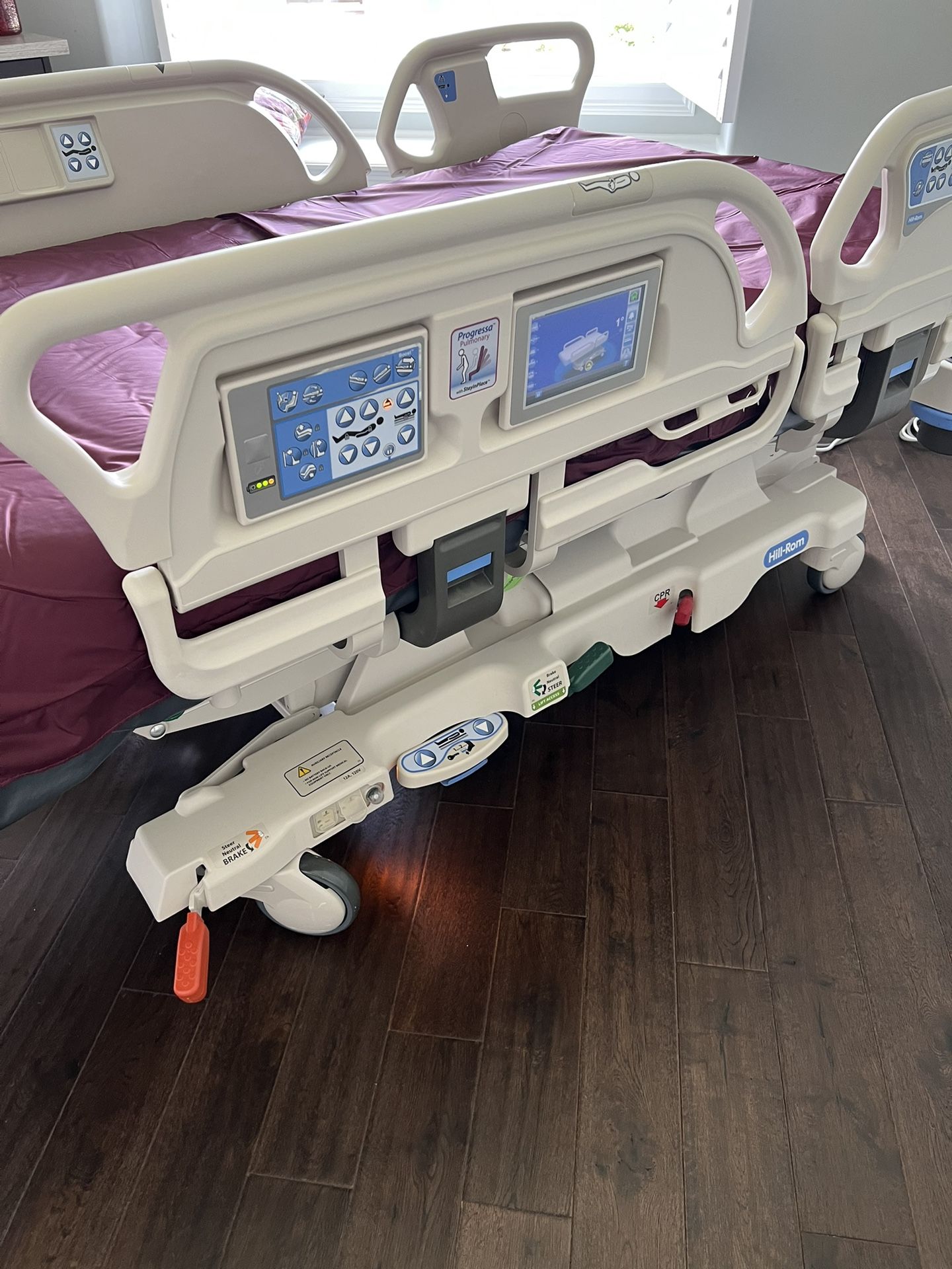 Hill Rom Pulmonary Progressa ICU Hospital Bed