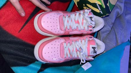 Bape pink shoes, brand new