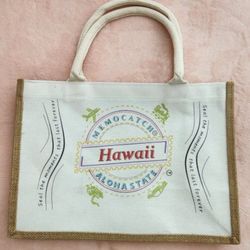 Brand New  Hawaii Souvenir Gift canvas linen tote bag
