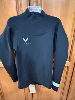NWT Volte Men's Long Sleeve Neoprene Wetsuit Jacket Top - Matte Black - XXL
