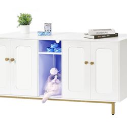 Dual Litter Box Enclosure/TV stand