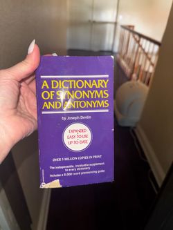A Dictionary of Synonyms and Antonyms by Joseph Devlin