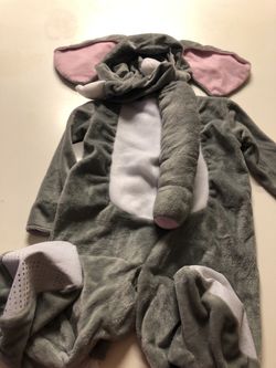 Two piece elephant 🐘 costume - 12-18 months