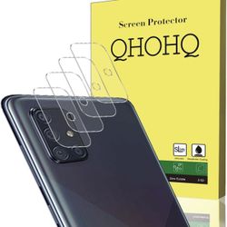 Camera Lens Protector for Samsung Galaxy A71, Tempered Glass (4pack)