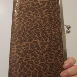 Atmosphere Leopard Clutch Purse EUC