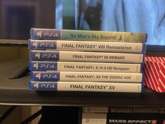 PS4 games- some sealed Final Fantasy, No Man’s Sky