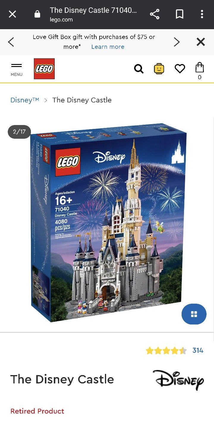 Lego Disney Castle 71040