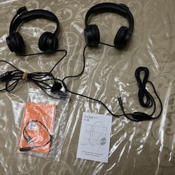 Set Of Two Eksa Telecom H12E Headsets