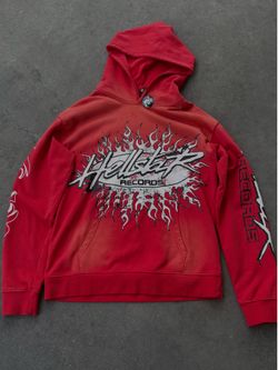 Red Hellstar Hoodie Size: Medium