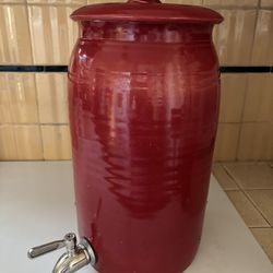 🔴 Rare Podesta Art Pottery Beverage Dispenser 🔴