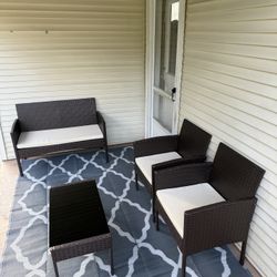 4 Piece Patio Furniture Set