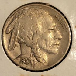🦬 1937-S Buffalo Nickel Rare S/S Repunched Mintmark Error Variety