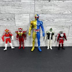 Kamen Rider PVC Soft/Hard Vinyl Figure BANDAI Japanese JAPAN Very Rare lot of 5