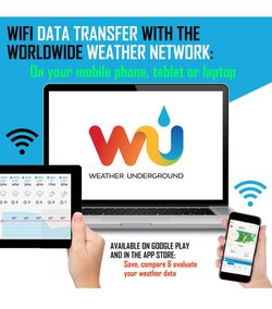 Sainlogic Professional WiFi Weather Station, Internet Wireless Weather  Station W/ Outdoor Sensor, Rain Gauge, Weather Forecast