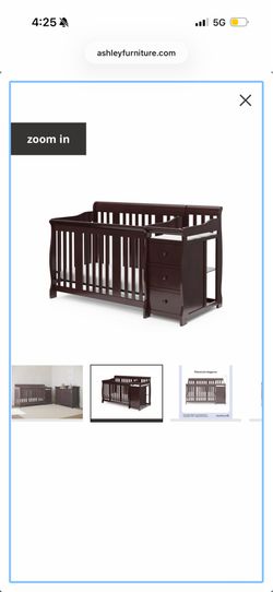 STORKCRAFT CONVERTIBLE CRIB IN ESPRESSO