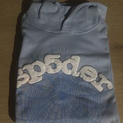 Spider Hoodie, (light blue)