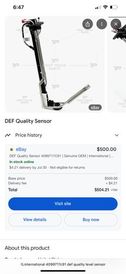 Genuine Def Quality Sensor (International Truck 2013/2017)