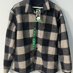 New Black/White Men Snow Jacket Size XL Brand Banana Republic