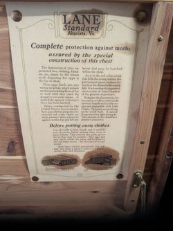 1940's lane standard cedar chest
