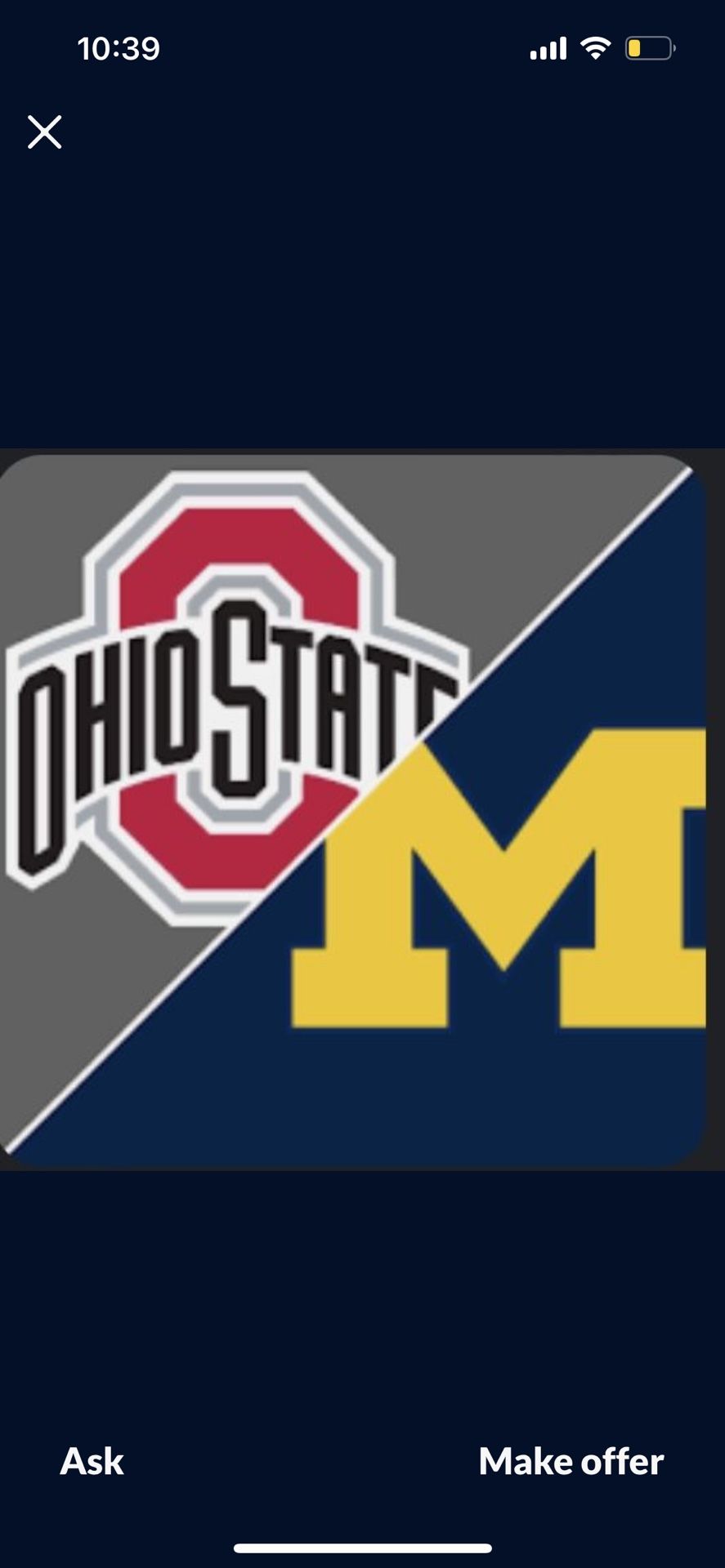 OSU VS Michigan 