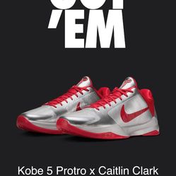KOBE 5 PROTRO CAITLIN CLARK ROOKIE OF THE YEAR sz12