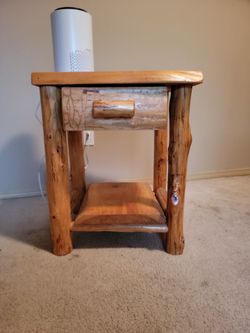 Log Night Stand